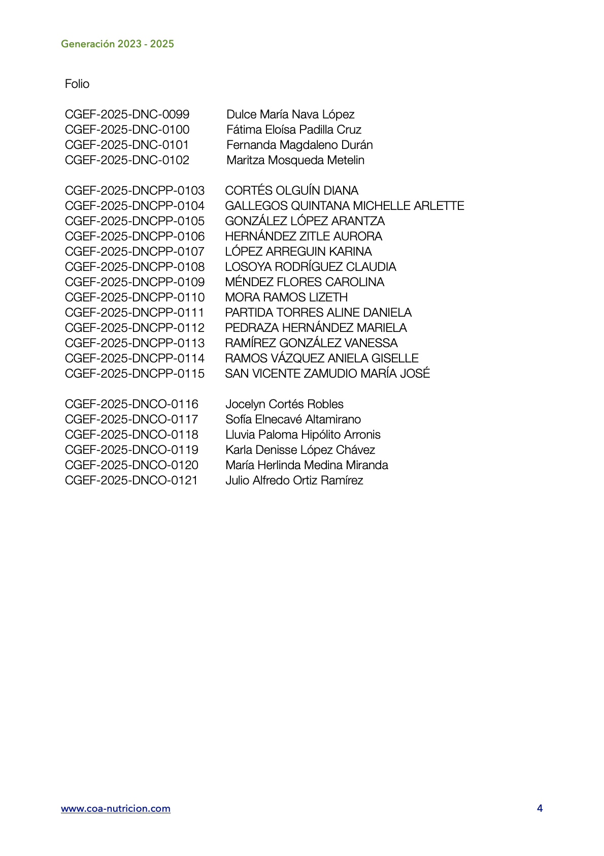 ‎Verificación plataforma DNCO CGEF23-25 COA.‎1