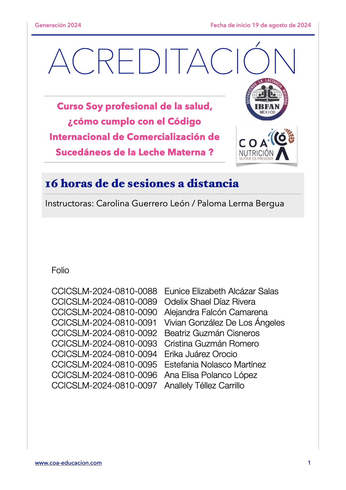 ‎Verificación CCICSLM24-COA