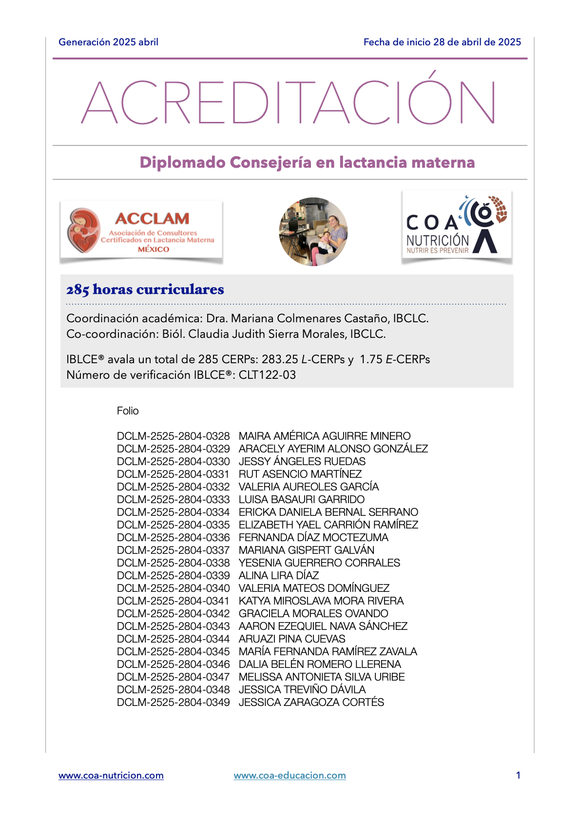 ‎CERPs - DCLM25abr-COA